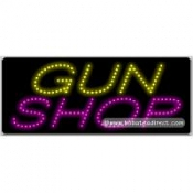 Gun Shop LED Sign (11" x 27" x 1")
