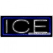 Ice LED Sign (11" x 27" x 1")