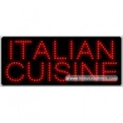 Italian Cuisine LED Sign (11" x 27" x 1")