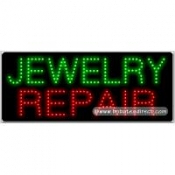 Jewelry Repair LED Sign (11" x 27" x 1")