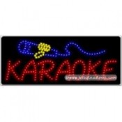 Karaoke, Logo LED Sign (11" x 27" x 1")