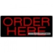 Order Here LED Sign (11" x 27" x 1")