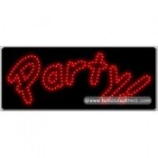 Party LED Sign (11" x 27" x 1")