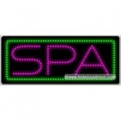 Spa LED Sign (11" x 27" x 1")