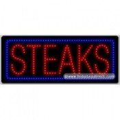 Steaks LED Sign (11" x 27" x 1")