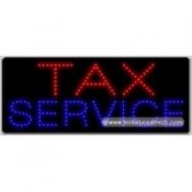 Tax Service LED Sign (11" x 27" x 1")