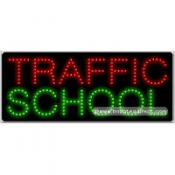 Traffic School LED Sign (11" x 27" x 1")