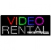 Video Rental LED Sign (11" x 27" x 1")