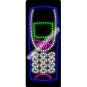 Cell Modem Led Sign Cellular Logo (vertical) LED Sign (27