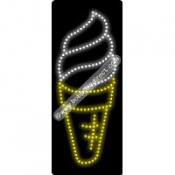 Ice Cream, Logo (vertical) LED Sign (27