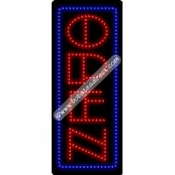 Open (vertical) LED Sign (27" x 11" x 1")