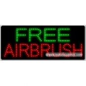 Free Airbrush LED Sign (11" x 27" x 1")