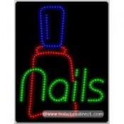 Nails LED Sign (26" x 20" x 1")