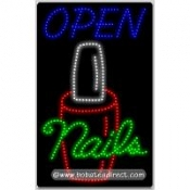Nails Open LED Sign (32