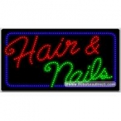 Hair & Nails LED Sign (17