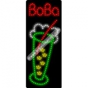 Boba, Logo (vertical) LED Sign (27