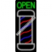Barber Open (vertical) LED Sign (27