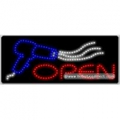 Open (Hair Dryer) LED Sign (11