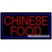 Chinese Food LED Sign (17" x 32" x 1")