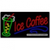 Ice Coffee LED Sign (17" x 32" x 1")