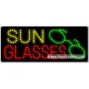 Sun Glasses LED Sign (11" x 27" x 1")