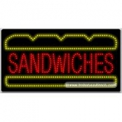 Sandwiches LED Sign (17" x 32" x 1")