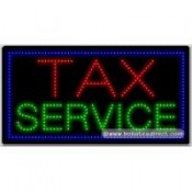Tax Service LED Sign (17" x 32" x 1")