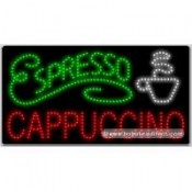 Espresso Cappuccino LED Sign (17" x 32" x 1")