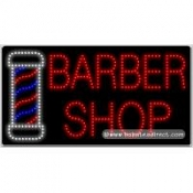 Barber Shop LED Sign (17" x 32" x 1")