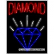 Diamond LED Sign (26" x 20" x 1")