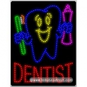 Dentist LED Sign (26" x 20" x 1")