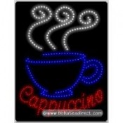Cappuccino LED Sign (26" x 20" x 1")