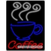 Coffee (vertical) LED Sign (26
