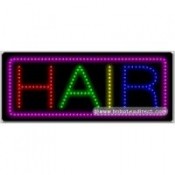 Hair LED Sign (11" x 27" x 1")