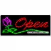 Open (Rose) LED Sign (11