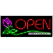 Open (Rose) LED Sign (11