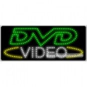DVD Video LED Sign (11" x 27" x 1")
