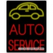Auto Service LED Sign (26" x 20" x 1")