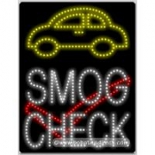 Smog Check LED Sign (26" x 20" x 1")