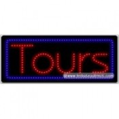 Tours LED Sign (11" x 27" x 1")