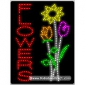 Flowers (vertical) LED Sign (26