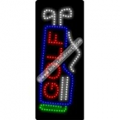 Golf (vertical) LED Sign (27" x 11" x 1")