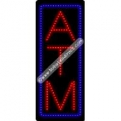 ATM (vertical) LED Sign (27" x 11" x 1")