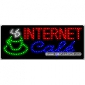 Internet Café LED Sign (11" x 27" x 1")
