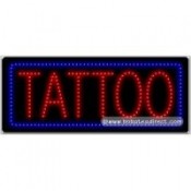 Tattoo LED Sign (11" x 27" x 1")