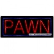 Pawn LED Sign (11" x 27" x 1")