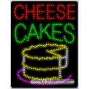 Cheese Cakes LED Sign (26" x 20" x 1")