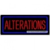 Alterations LED Sign (11" x 27" x 1")