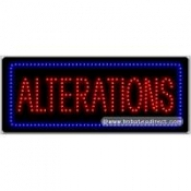 Alterations LED Sign (11" x 27" x 1")