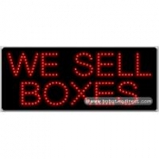 We Sell Boxes LED Sign (11" x 27" x 1")